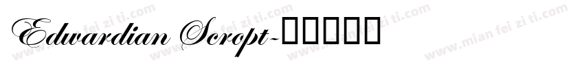 Edwardian Scropt字体转换